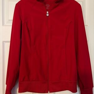 Women's Red Cherokee Scrub Jacket